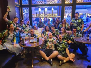 Custom Logo Shirt Men’s Hawaiian Shirt Lily Flowers photo review